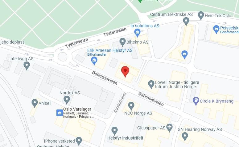 Kontorbygget til Safety Computing i Østensjøveien 14A på Bryn i Oslo